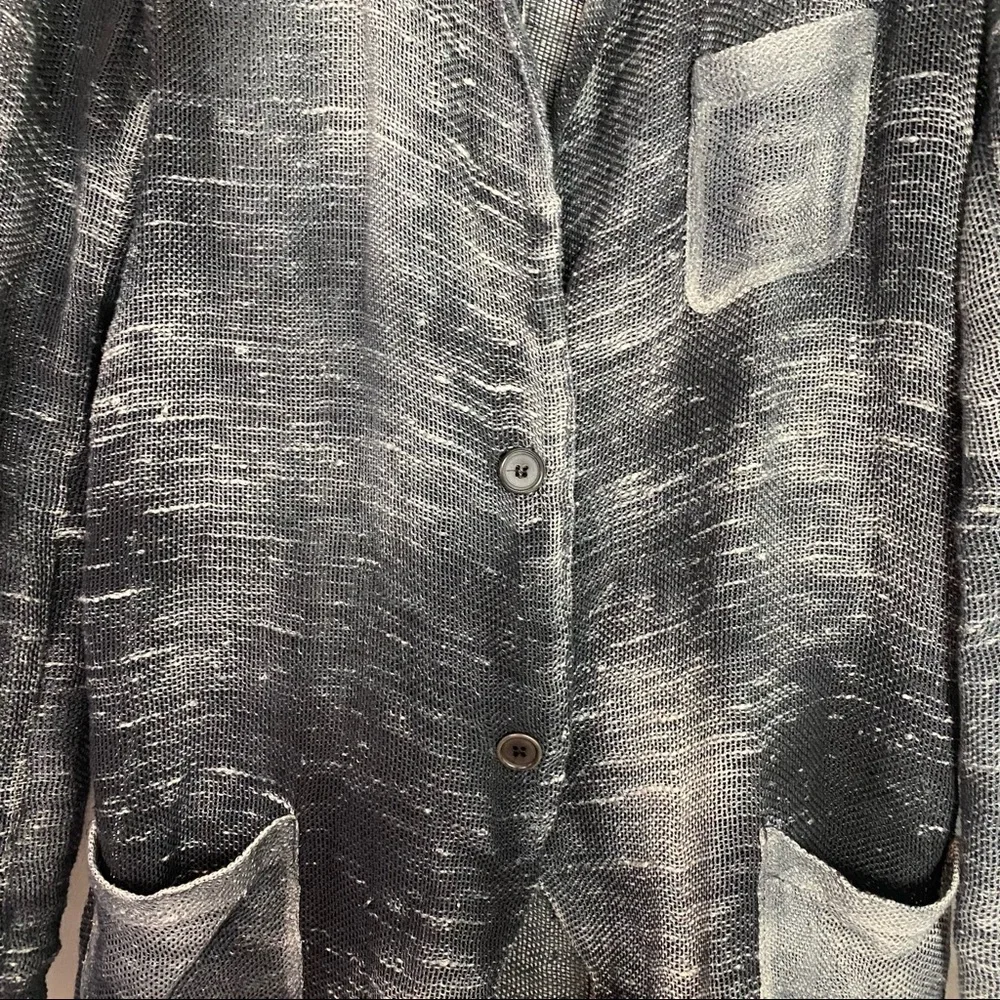 Avant Toi Washed Effect Knit Linen Flax Luxury Blazer Light Weight Men’s Small - Picture 4 of 16